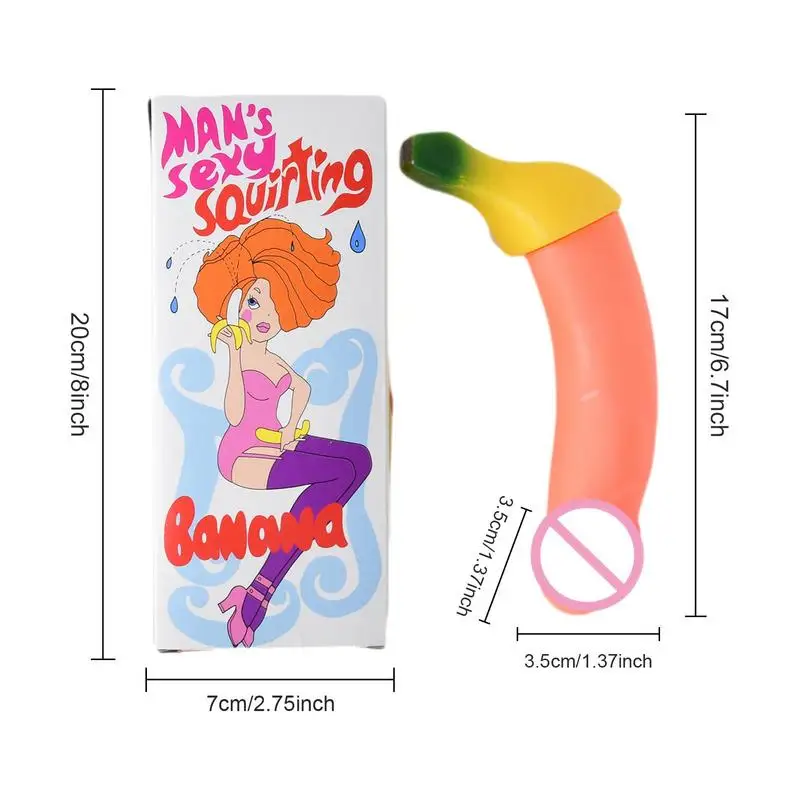 Spoof Newest Funny Joke Creative Relaxing Squirting Banana Toys For Adults Decompression Toy Bachelor Bachelorette Party Gift