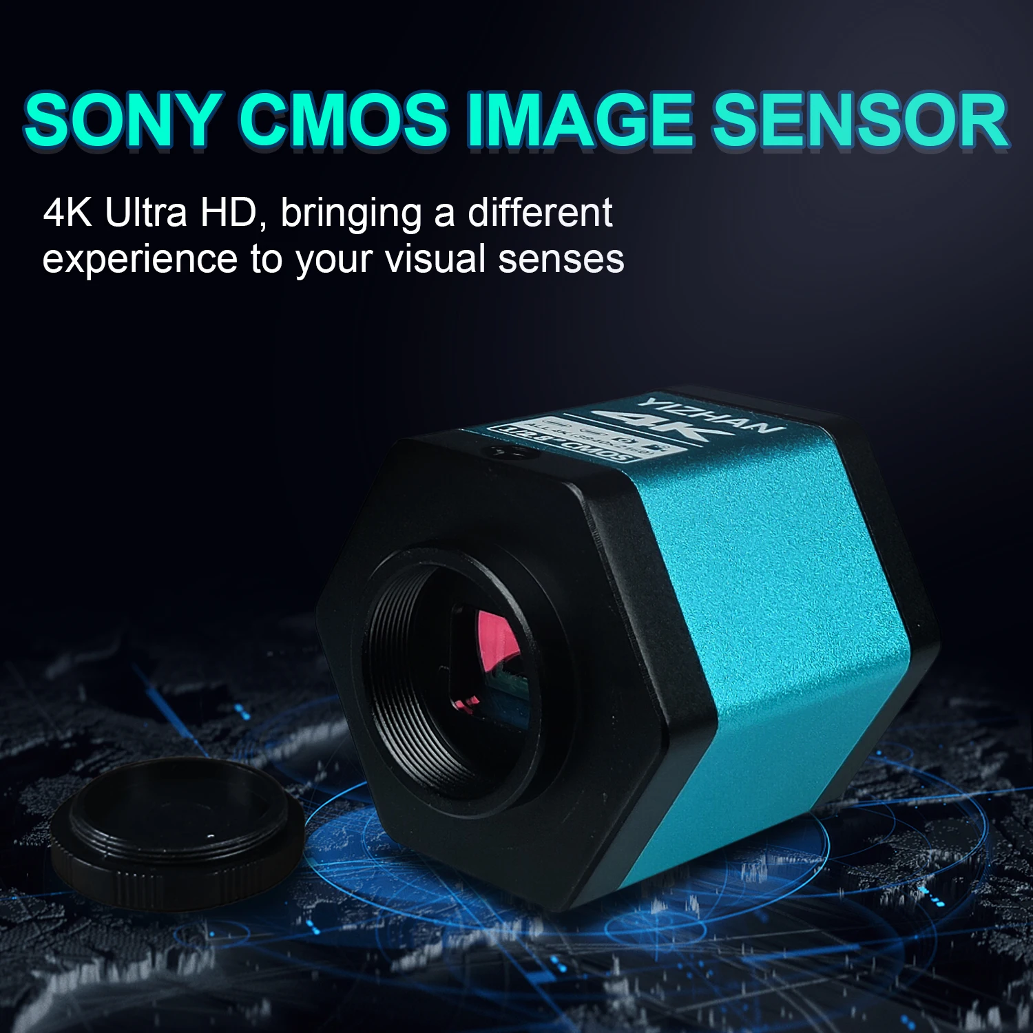 Imagem -03 - Câmera de Microscópio Industrial com Interface Usb-c Hdmi Reparo de Solda Chips Sony 4k 48mp 8