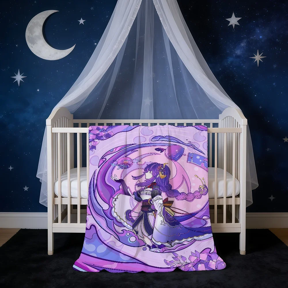 Blanket Super Warm Genshin Comfortable Cute Impact Plush Throw Game Blanket Child Home Sofa Girl Bedroom Gift