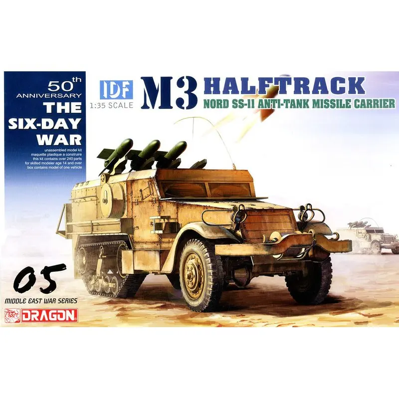 

DRAGON 3579 1/35 IDF M3 Halftrack Nord SS-11 Anti-Tank Missile Carrier - Scale Assemble Model Kit