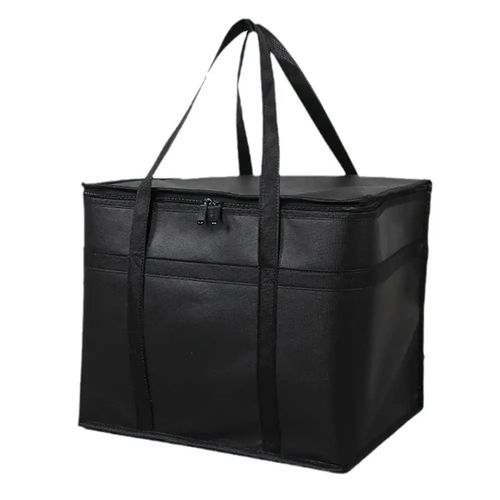 1Pcs Durable Large Capacity Insulated Bag Portable Zipper Tin Foil Food Bag 40L Refrigerated Bag Picnic Camping