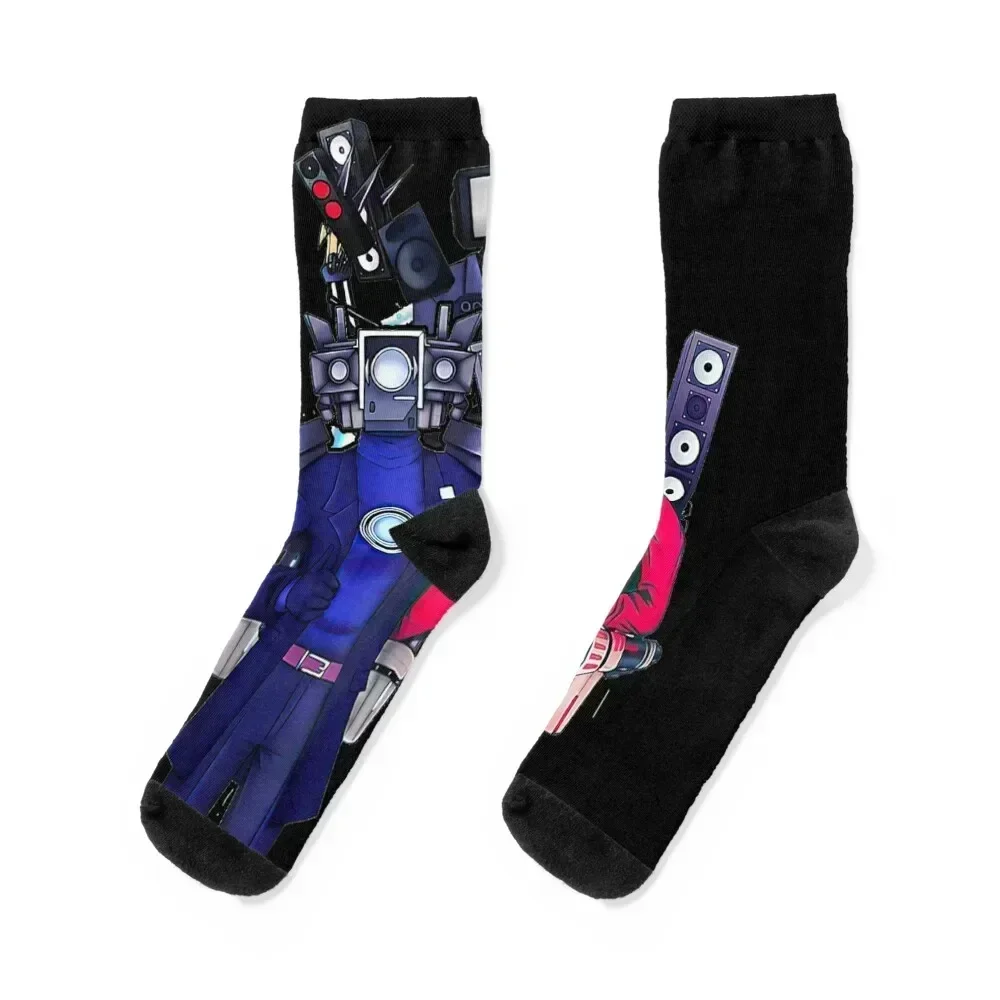 

Speakérman and Cameráman Skibidi Toilet Socks aesthetic funny gifts new in's Socks Girl Men's