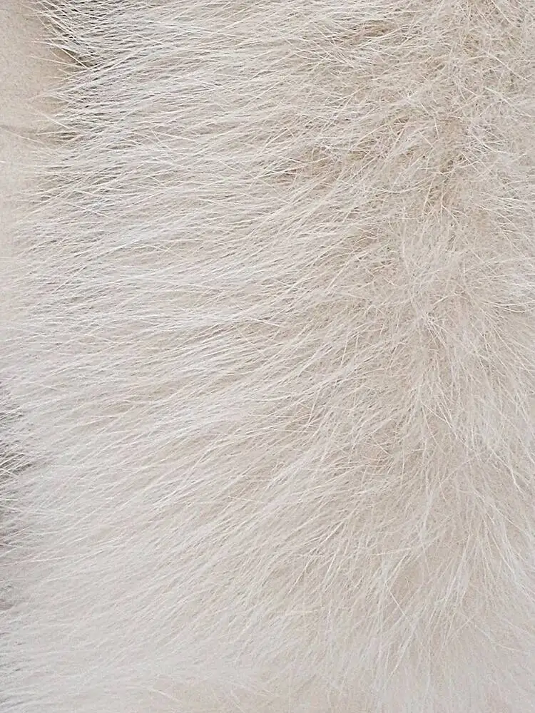 2026 الشتاء الخريف سترة المرأة ريال فوكس الفراء مقنعين الكفة ملابس خارجية غير رسمية معطف الصوف يمزج الصوف معطف جديد