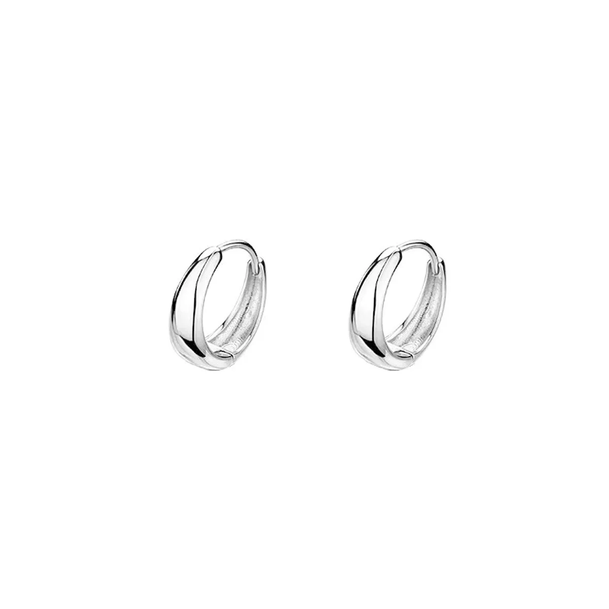 Sterling Silver Color Hot Sale Korean Geometric Hoop Earrings Simple Temperament Exquisite Hot Semale Sexy Jewelry Gift