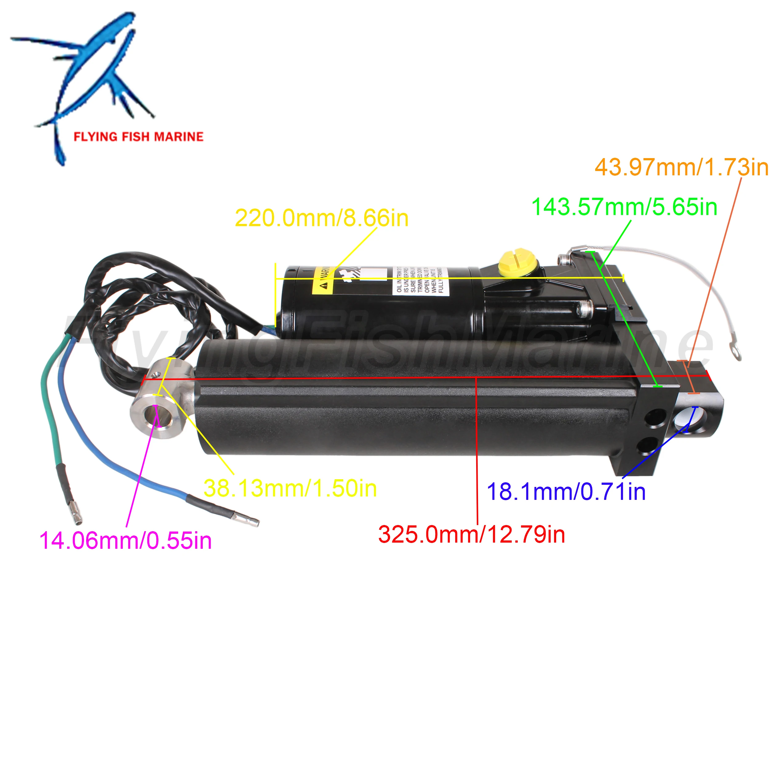 Outboard Motor 855654T09 8M0055011 893517T01 18-6777 Power Trim Tilt for Mercury 69W 6C5-43800-11/12/13 for Yamaha 50HP 60HP