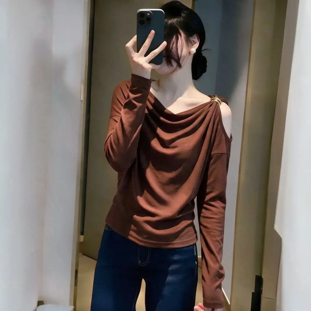 Haut amincissant à manches lon - Blouse Off Shoulder avis et prix