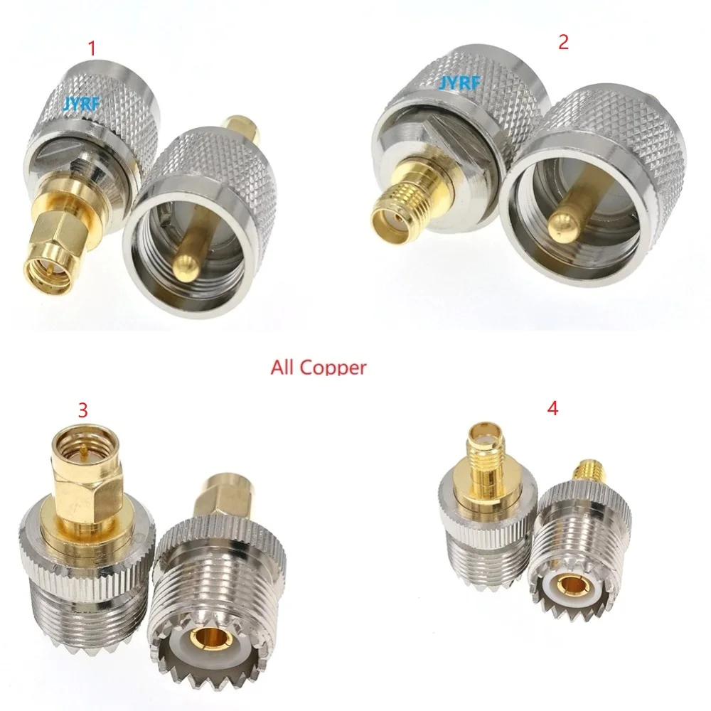 UHF PL259 SO239 To SMA Male Female Connector  Adapter 1PC