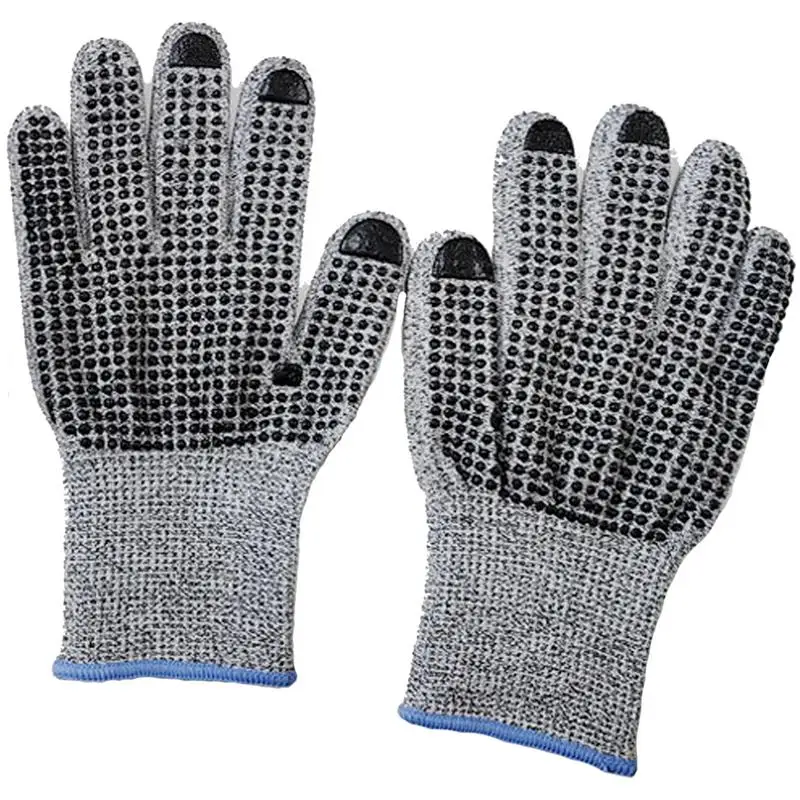 Cut Resistant Gloves Grade 5 Protection Cut Proof Work Gloves Wood Working Gloves Knives Proof Gloves Multi-Purpose For Meat