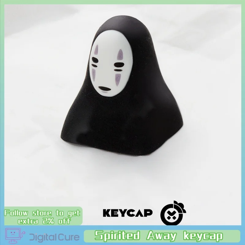 Faceless Men Anime Theme Keycaps Personalized Customization Resin Material Art Peripheral Mechanical Keyboard Key Cap