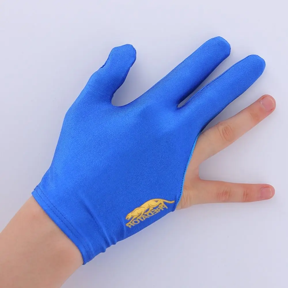 

New Spandex Billiards Gloves Three Finger Open Non Slip Three Finger Gloves Elastic Breathable Billiard Accessories Men Women