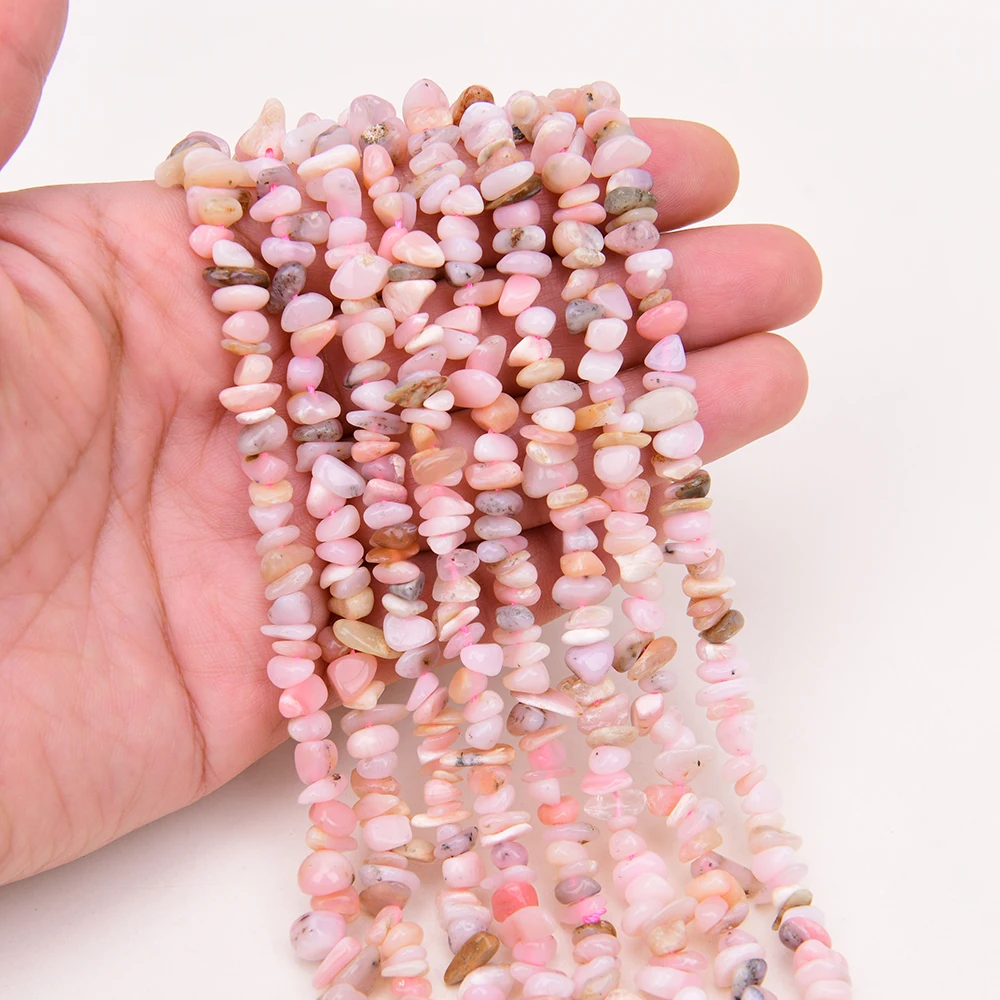 

APDGG Natural Pink Opal Freeform Nugget Loose Beads Strand 15.5'' Jewelry Making DIY