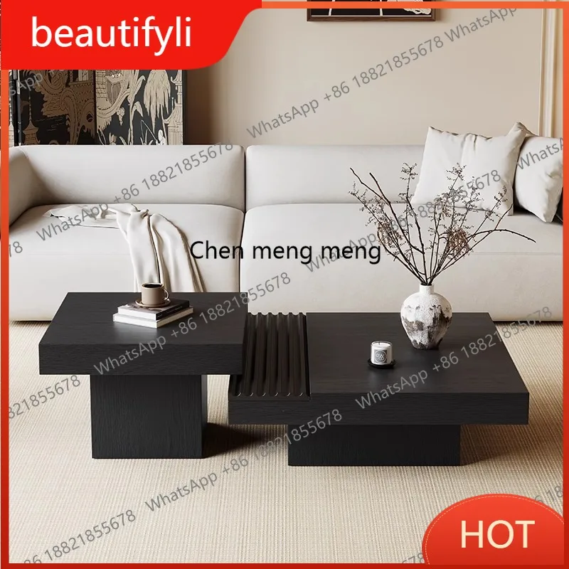 

A139 Medieval style solid wood coffee table living room creative small tea table simple retro coffee table Italian minimalist