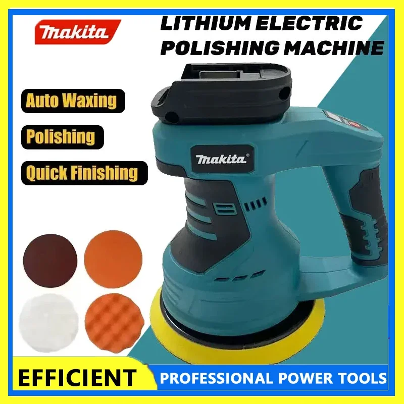 

Makita Cordless Car Polisher 8 Gears Adjustable Auto Electric Waxing Sanding Sealing Glaze Tool Rechargeable For 18V Battery