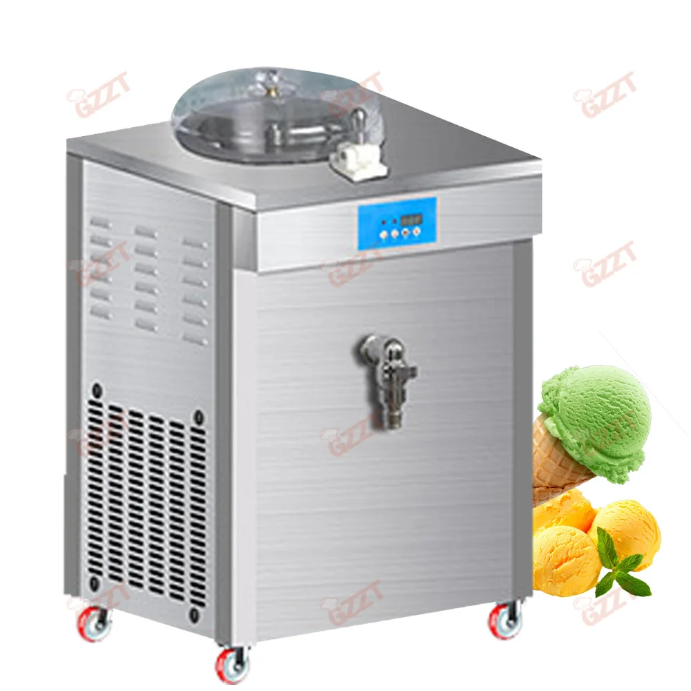 1 2 Turbs 1 2 Cylinders Commercial Floor Stand Swirl Ice Cream Gelato Yogurt Slush Sorbet Machine Rapid Cooling Batch Freezer