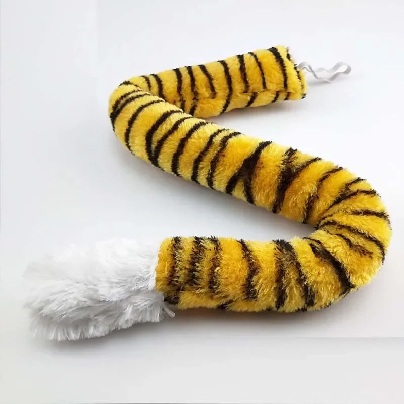 

Adults Kids Plush Animal Furry Tail Faux Fur Tiger Birthday Party Cosplay Costume Christmas Halloween