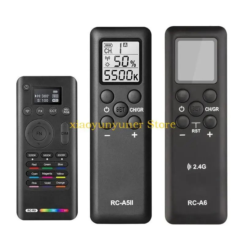 P9JB Photography LED Light Remote Control RCA6/R9/A5II for FV150 FV200/LC500R LF308Bi