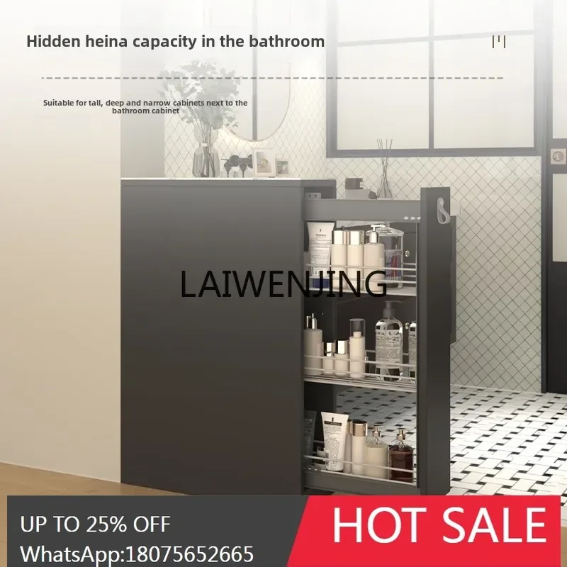 partition modern simple bathroom dry and wet separation bathroom side cabinet waterproof storage cabinet customization