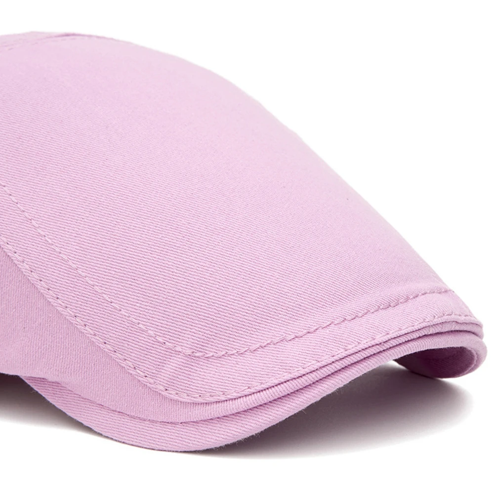 HT5145 Baskenmützen für Männer und Frauen, Retro-Künstler-Malermütze, Neue Einfarbige Unisex Ivy Flachmütze, Verstellbare Baskenmütze für Damen und Herren – Detail 4