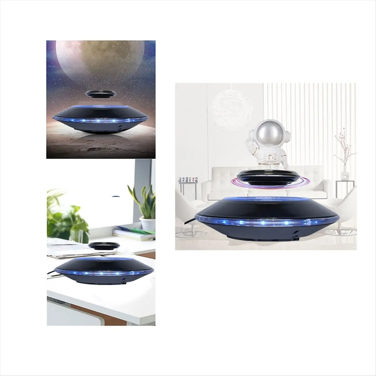 T1088C-Magnetic Levitation Display Stand Ideal Gift for Tech Enthusiasts for Glasses and Hand-Held Items EU Plug HOT
