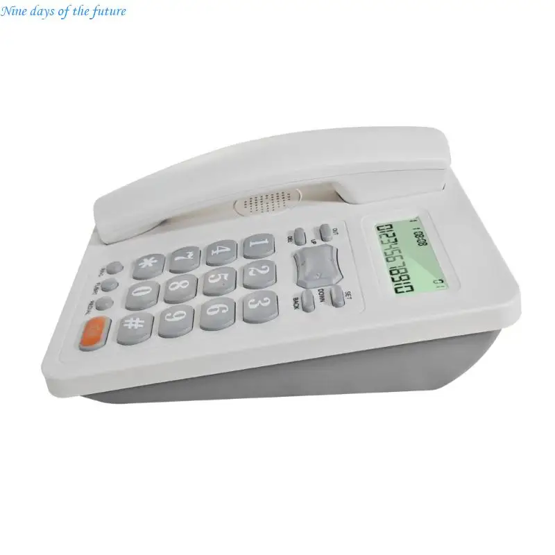 KX 8207CID Elegant Plastic Fixed Line Phone With Bright LCD Screen And Memory Function Telephone For Offices E65A