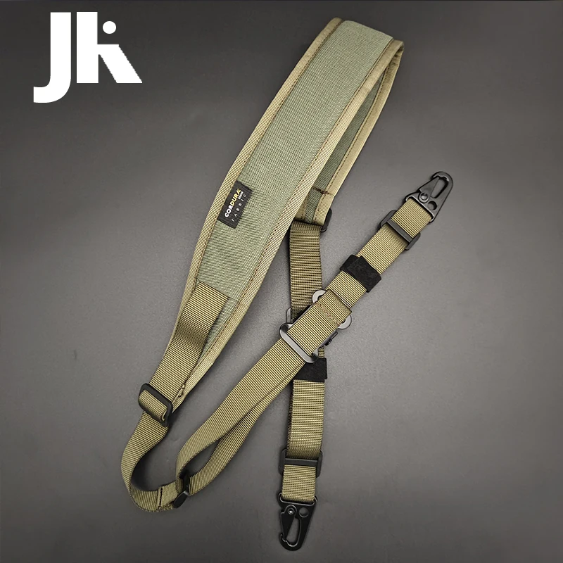 Tactical Rifle Sling Removable Modular 2 Point / 1 Point Sling Padded Combat Shooting Gun Sling Hunting Strap Accessories