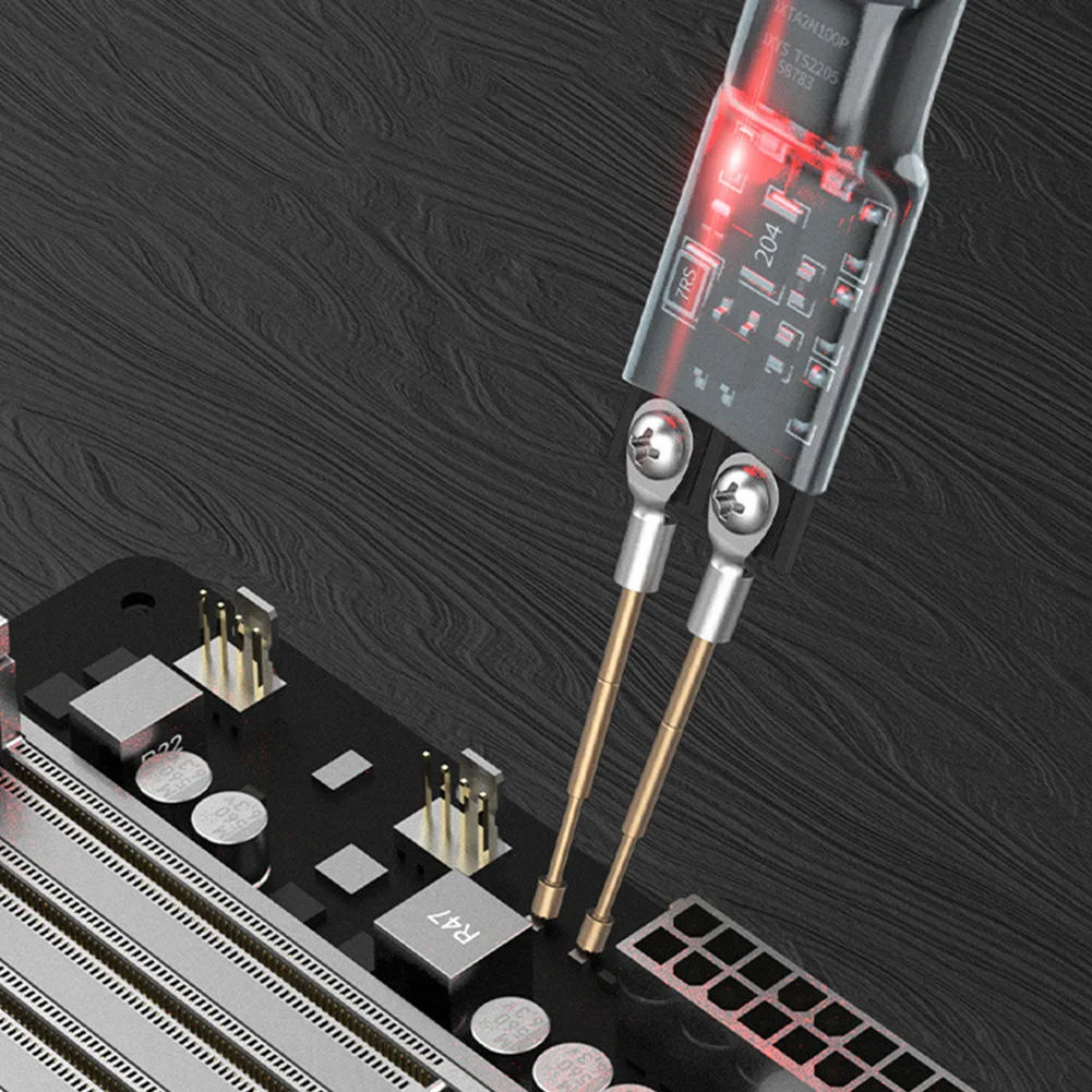 1pc Capacitor Discharge Pen Fast Discharge1000UF/5000UF Capacitor Discharge Tools With LED Indicator Light Electronic Repair