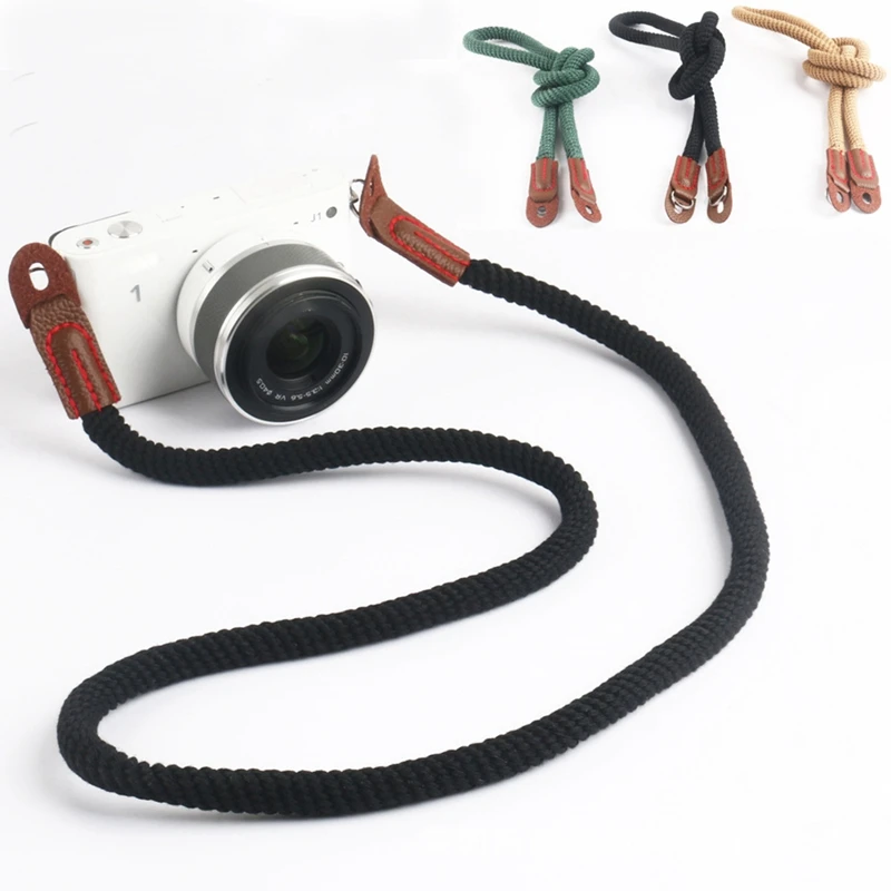 Artistic Simple Cotton Mirrorless Camera Backpack Mirrorless Camera Round Hole Camera Strap