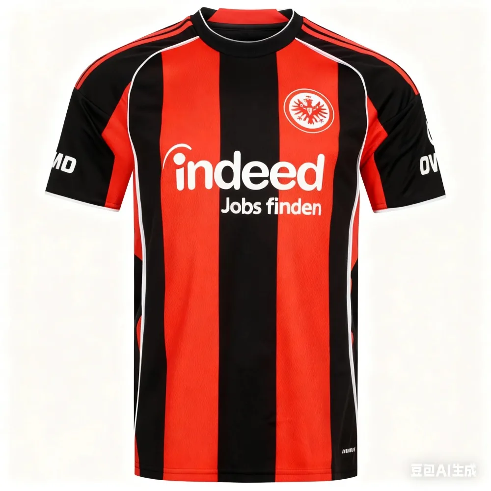 فرانكفورت 25-26 المنزل وبعيدا قمصان كرة القدم تي شيرت ثلاثية الأبعاد مطبوعة قصيرة الأكمام تي شيرت رياضي نفس الكبار والأطفال #5