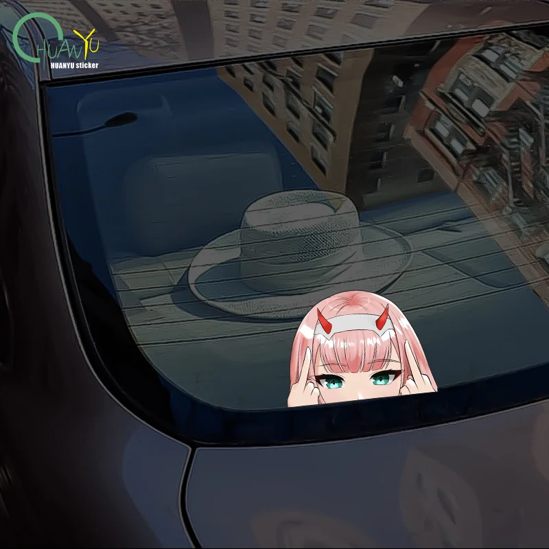Kasi Car Sticker Personalized Cartoon Japanese Cute Girl Animation anime Auto Body Motorcycle Bumper Reflective Decal view 6