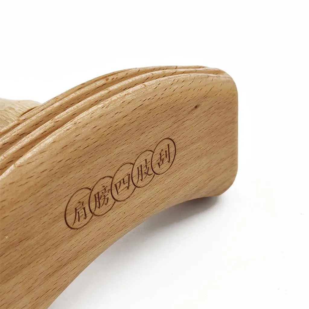 Herramienta de madera para esculpir el cuerpo, herramientas de masaje de madera para Madero,Gua Sha, músculo