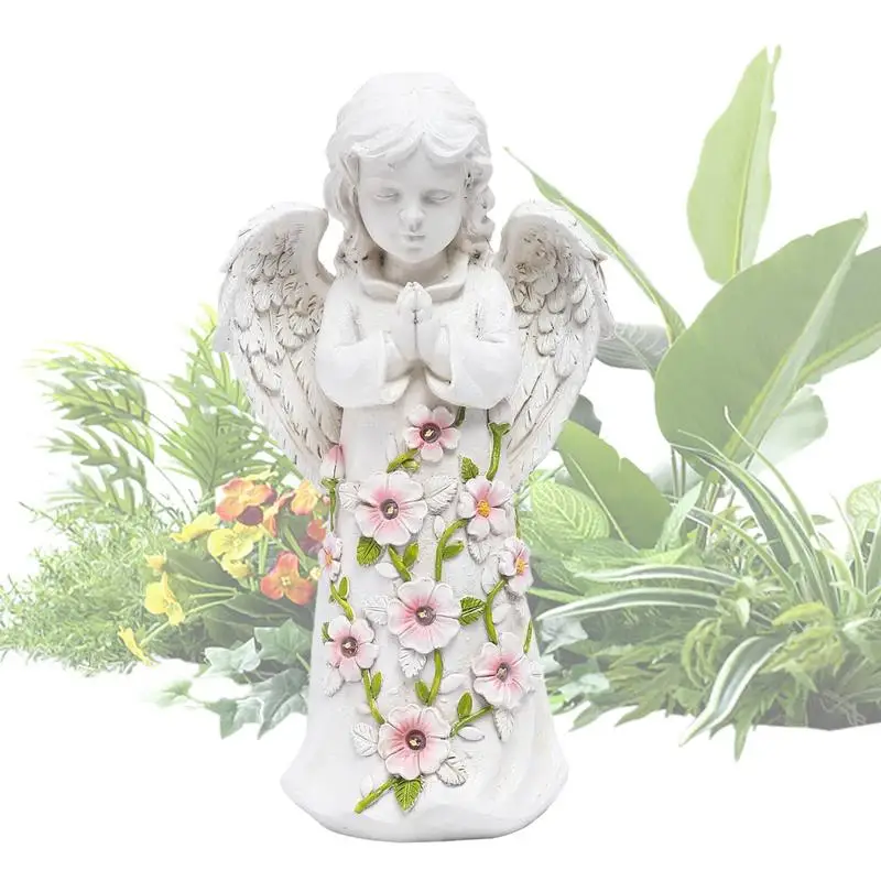 

Garden Angel Statues Solar Angel Figurines With Lights Angel Figurines Statue Solar Yard Decorations For Mom Grandma