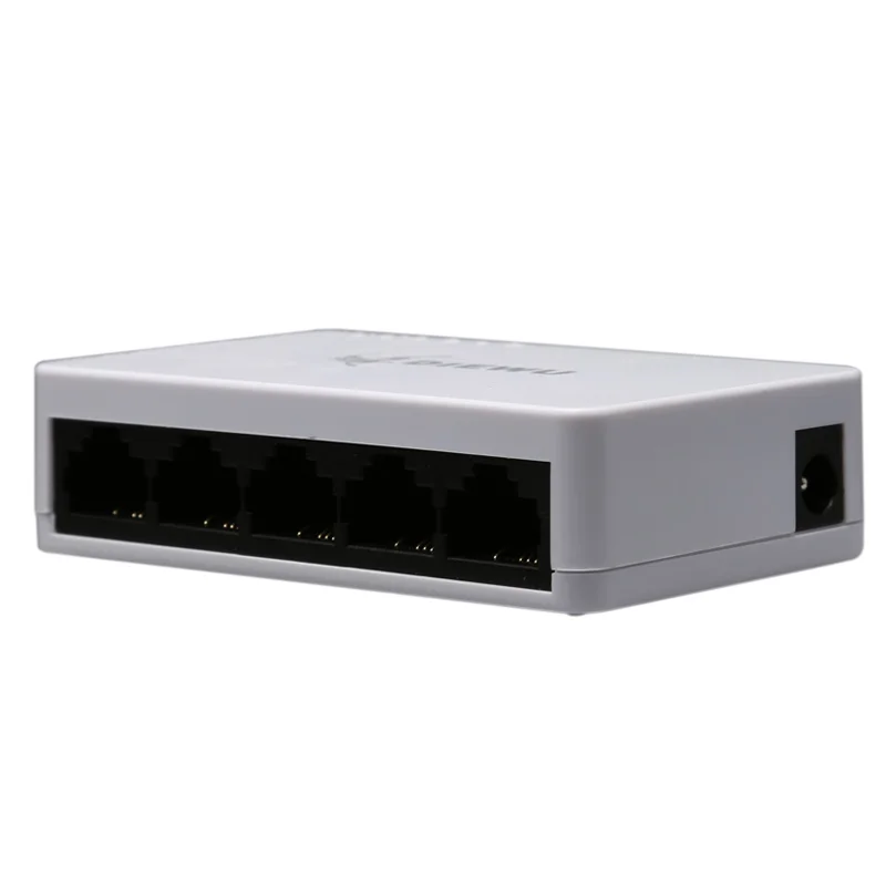 10PCS DIEWU 비관리형 100Mbps 미니 5 포트 네트워크 스위치 5v 500mA 전원 공급 장치