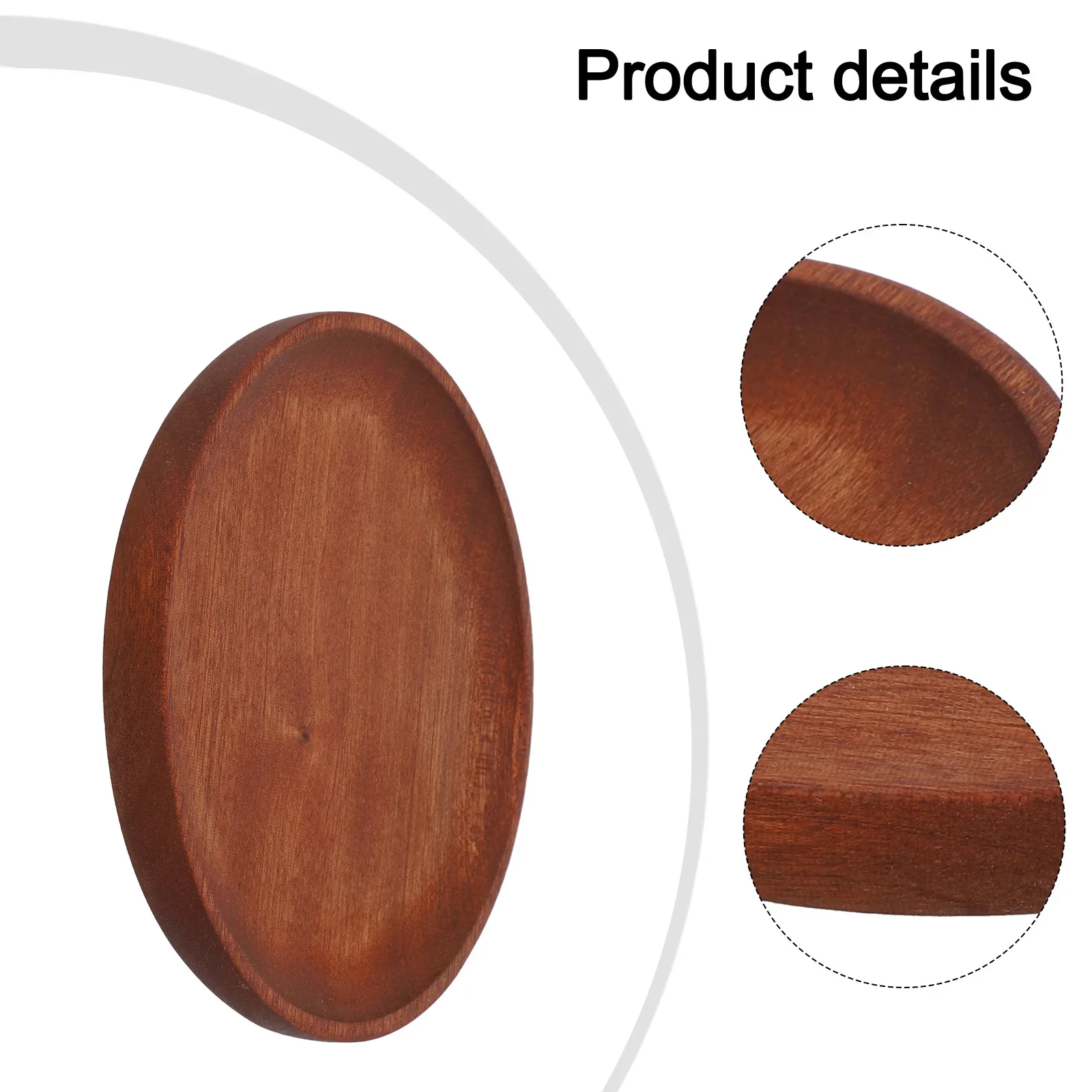 صينية Tablewarea أطباق فاكهه صينية الحلوى للديكور العائلي، حصيرة صديقة للبيئة، طبق خشبي، طعام عالي الجودة