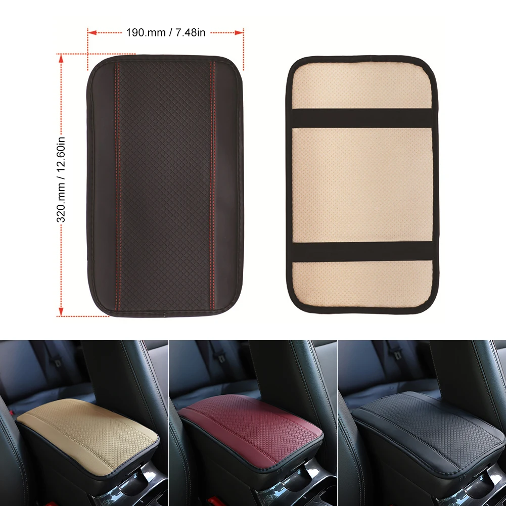 PU Leather Car Armrest Mat Center Console Protection Cushion Auto Armrests Storage Box Cover Pad Car Interior Accessories - Image 5