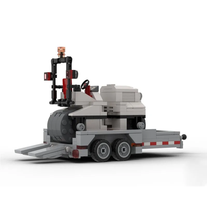 Small Road Roller Building Block Set with Trailer, 238 Pieces, Fun Birthday Toy, Holiday Christmas and New Year Gift Decoration