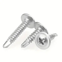 100pcs Round Head With Middle Self Tapping Screws Cross Plate Head Screws With Pad For Warsaw Drill Tail Dovetai