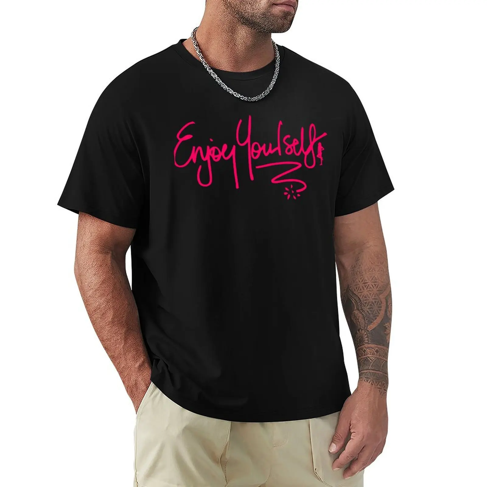 Creative The Role Loved By Everyone Interesting Enjoy Yourself Retro T-Shirt Sports Casual Breathable Tee Shirt