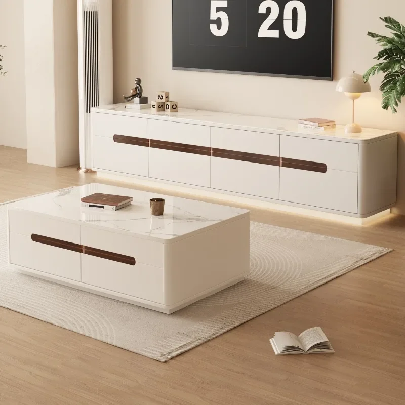 

White Mobile Tv Stands Living Room Modern Display Luxury Drawers Designer Tv Table Wood Storage Suporte Para Tv Home Furniture