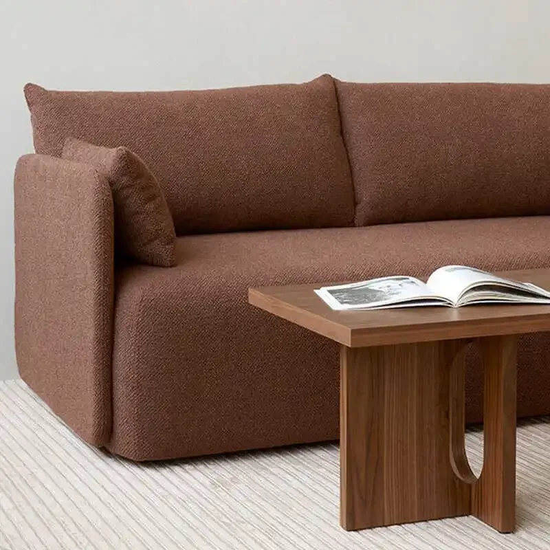 Salon moderne simple petit appartement ménage italien minimaliste tissu canapé