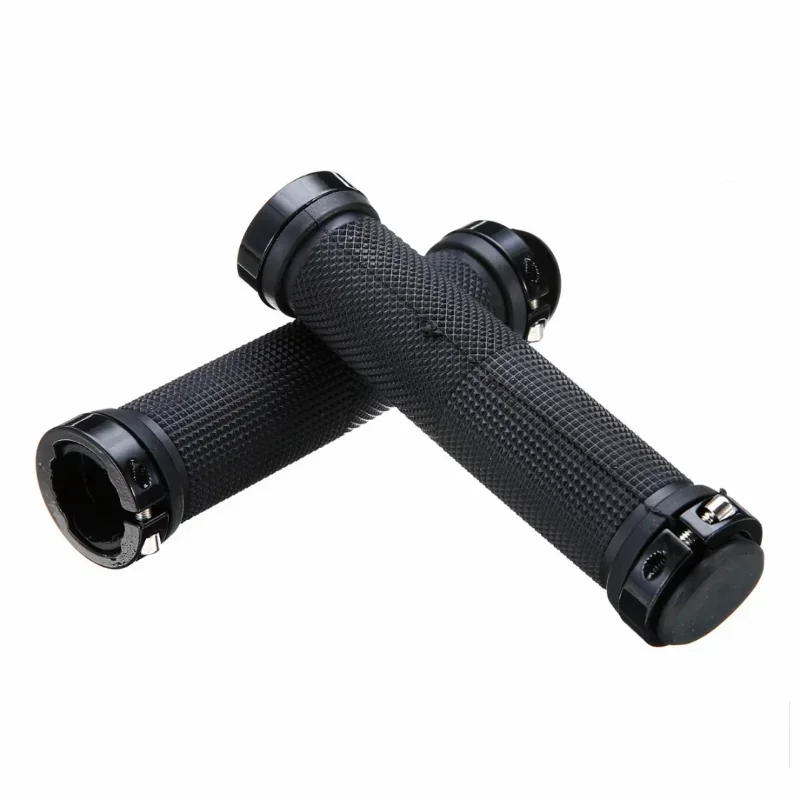 2pcs/1 Pair Mountain Road Cycling Bike Bicycle MTB Handlebar Cover Grips Smooth Soft Rubber Anti-slip Handle Grip Lock Bar End