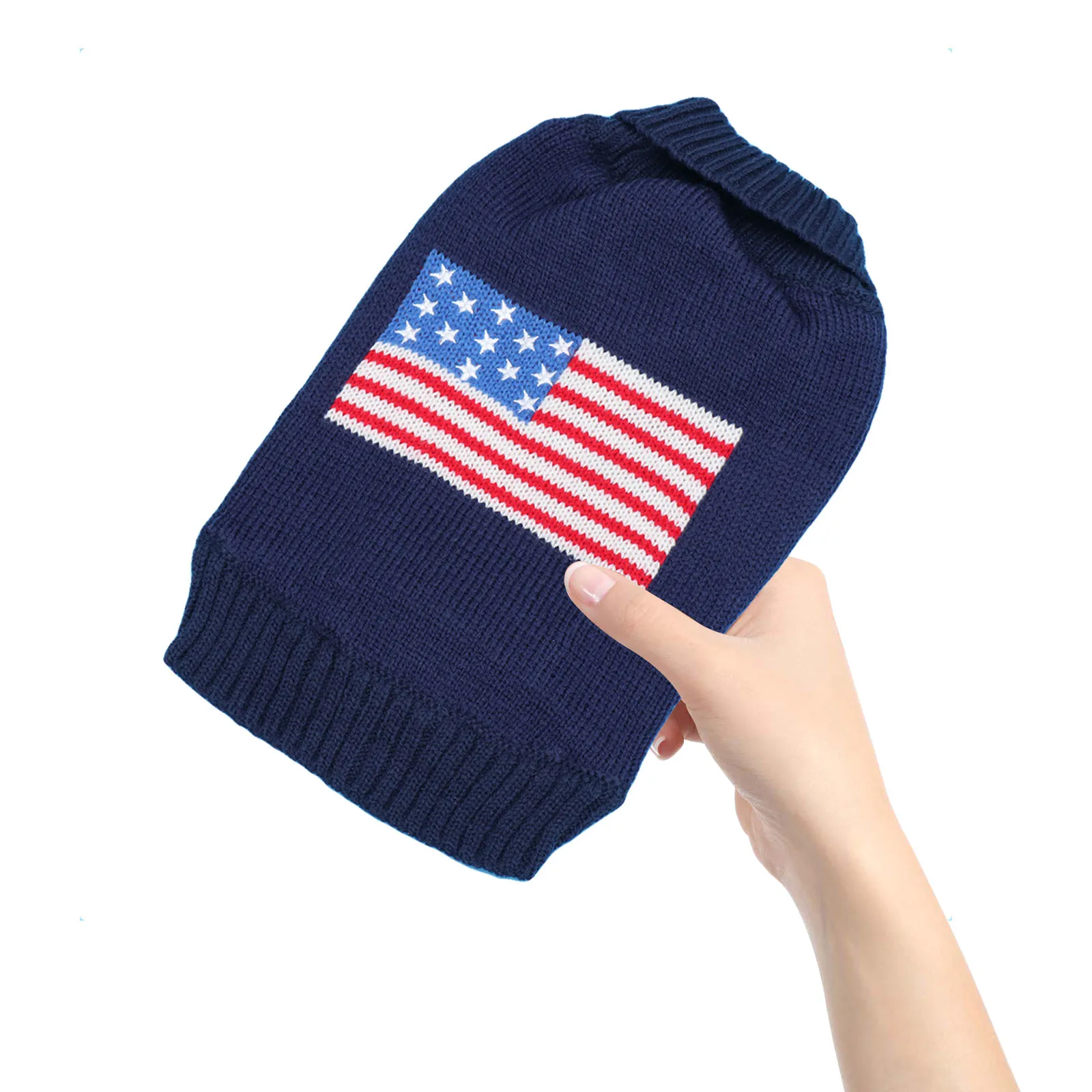 

High Quality American Flag Pet Sweater Durable Winter Clothes for Small Dogs S Pet Sweater Dog Clothes Party Dog Cloth