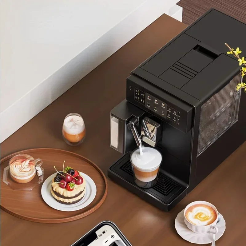 ماكينة صنع القهوة الخالية من القهوة أوتوماتيكية بالكامل منزلية إيطالية أمريكية صغيرة طحن بنقرة واحدة قهوة الحليب Cafetera Electrica