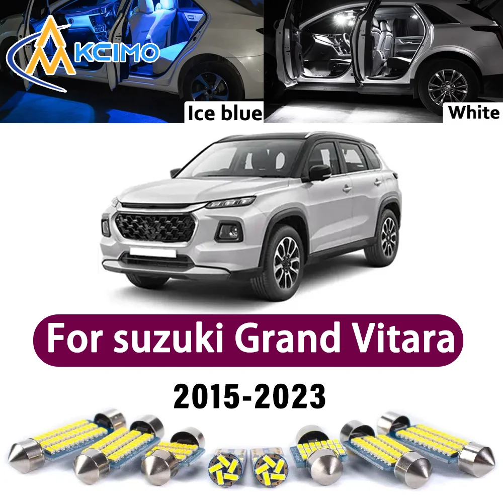 

Error Free LED Interior Light Kit for Suzuki Grand Vitara 2015-2023 Premium Bright Dome Trunk Mirror Reading Lamps Canbus