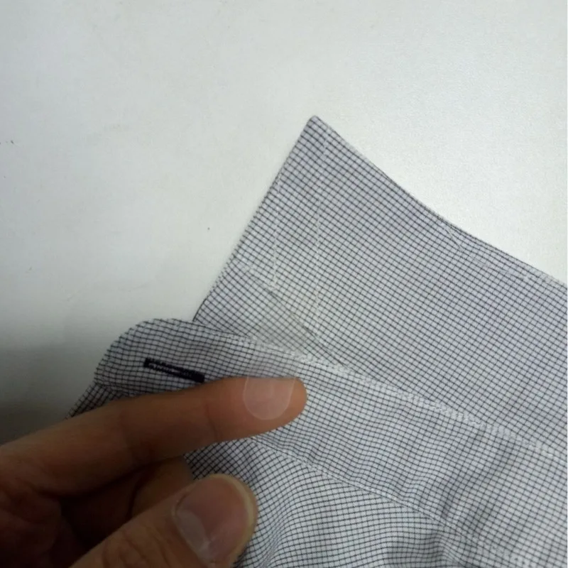 Venta directa de fábrica, 200 Uds., soporte para cuello de camisa resistente a altas temperaturas, soporte transparente para cuello de camisa de PET