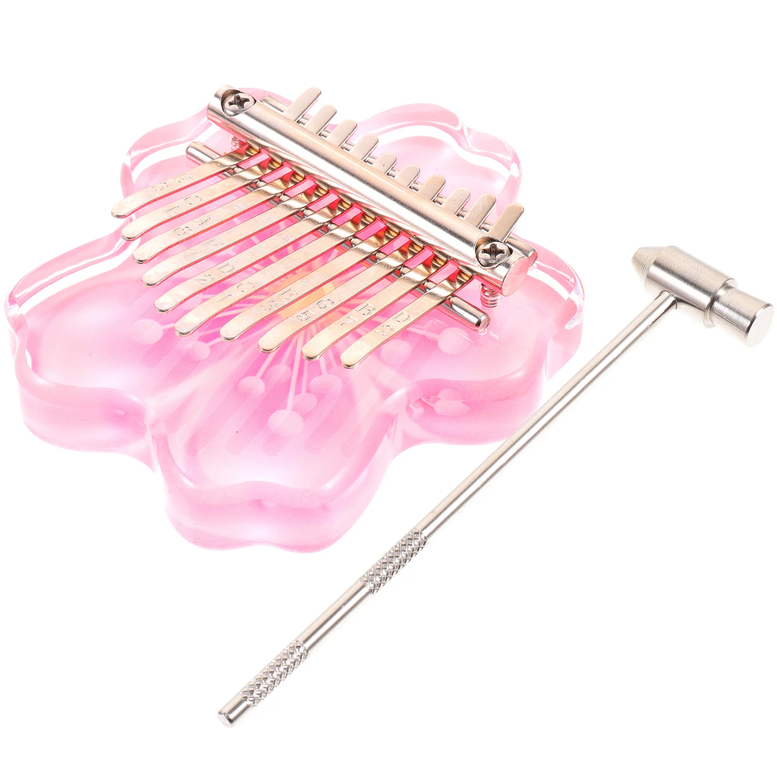 

1Set Kalimba Thumb Piano Mini Acrylic 10-Key Compact Portable Music Instrument Finger Piano Kalimba Music Instrument