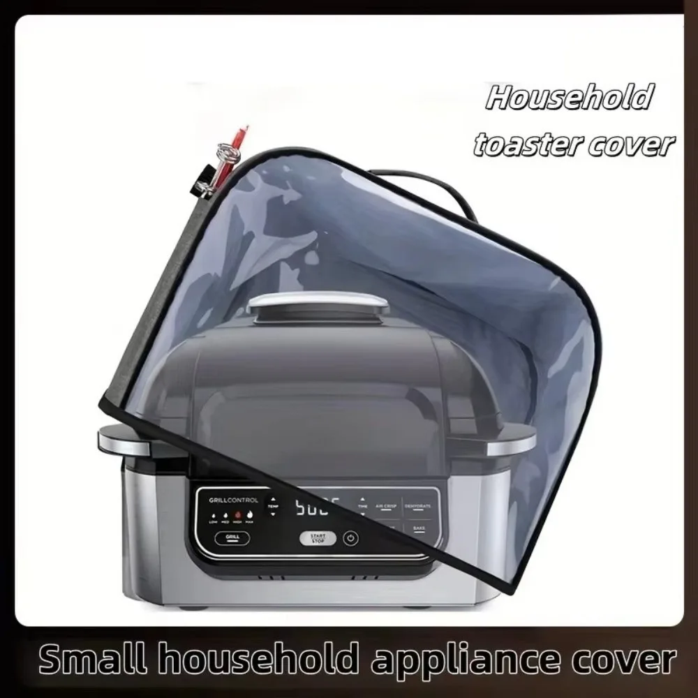 Waterproof Air Fryer Hood With Storage Pockets Durable Grill Toaster Cover Oxford Fabric Toaster Cover for Air Fryer Bread Maker view 4