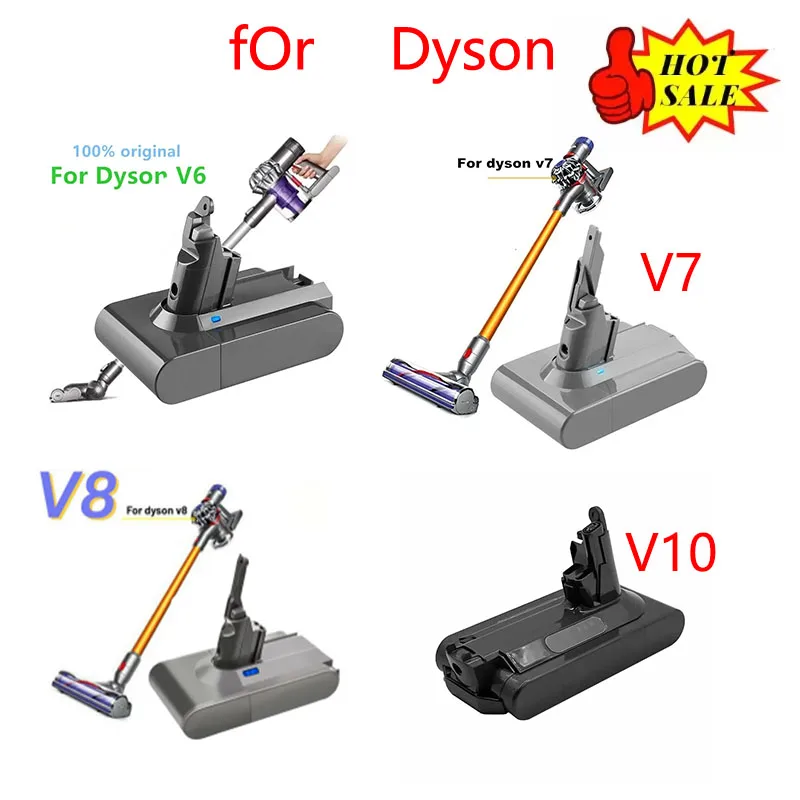 

2025 применима к аккумуляторным аккумулятором для пылесоса серии Dyson V6 V7 V8 V10 SV07 SV09 SV10 DC31 DC34 и других моделей.