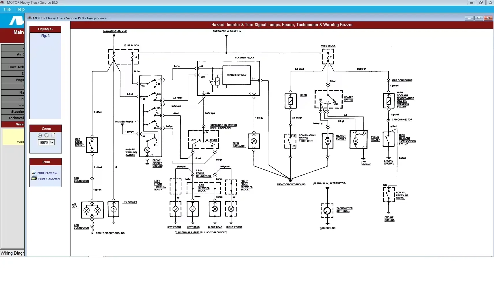 Motor Heavy Trucks Service 2019 Service Manual for Trucks Electrical Wiring Diagram Engine Repair Air Bags Air Conditioning
