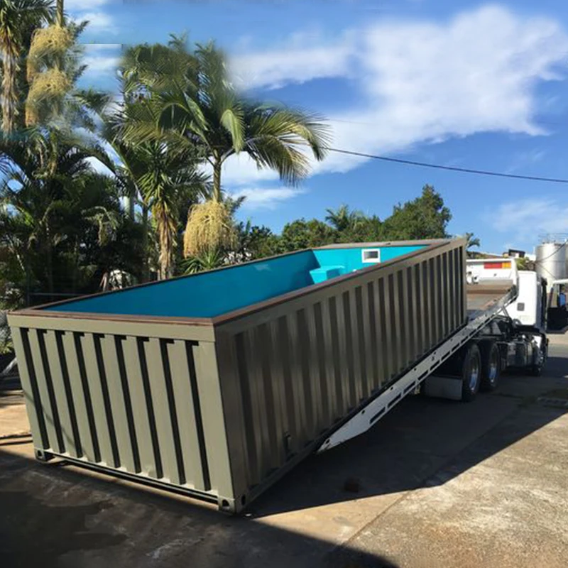 Professional Large Building Family 15ft 40ft 20ft Shipping Container Pool Fiberglass Above Ground Swimming Pool for Adults