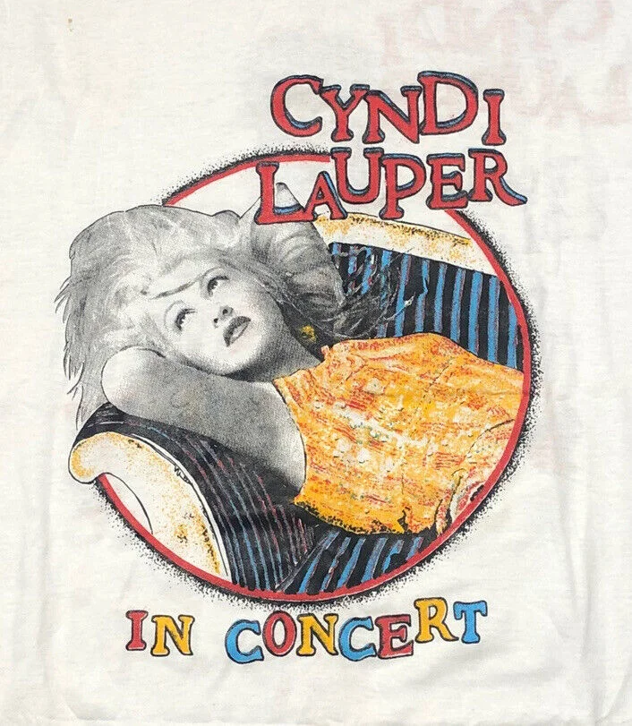 80s Cyndi Lauper True Colors Tour Gift For Fan S-5XL Unisex Cotton T-shirt US052